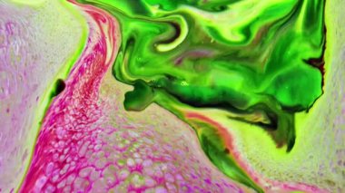 Abstract Background of  Liquid Paint Spreads Texture Footage.