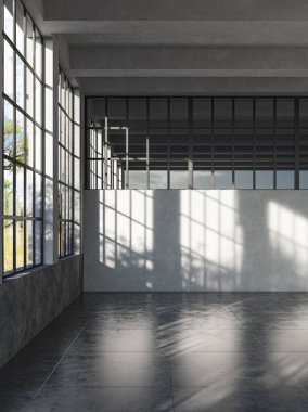 3D tasviri, büyük lüks, modern, parlak iç mekânlar sunuyor. Oturma odasındaki model bilgisayarlar dijital olarak oluşturuluyor.