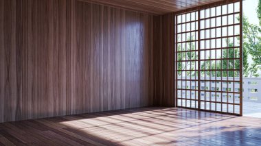 3D tasviri, büyük lüks, modern, parlak iç mekânlar sunuyor. Oturma odasındaki model bilgisayarlar dijital olarak oluşturuluyor.