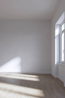 3D tasviri, büyük lüks, modern, parlak iç mekânlar sunuyor. Oturma odasındaki model bilgisayarlar dijital olarak oluşturuluyor.