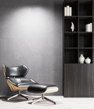 3D tasviri, büyük lüks, modern, parlak iç mekânlar sunuyor. Oturma odasındaki model bilgisayarlar dijital olarak oluşturuluyor.