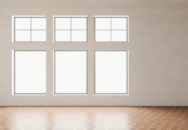 3D tasviri, büyük lüks, modern, parlak iç mekânlar sunuyor. Oturma odasındaki model bilgisayarlar dijital olarak oluşturuluyor.