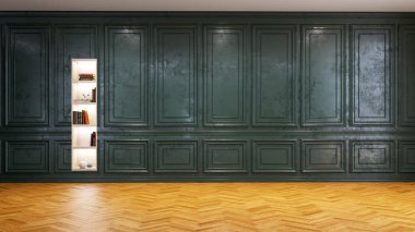 3D tasviri, büyük lüks, modern, parlak iç mekânlar sunuyor. Oturma odasındaki model bilgisayarlar dijital olarak oluşturuluyor.