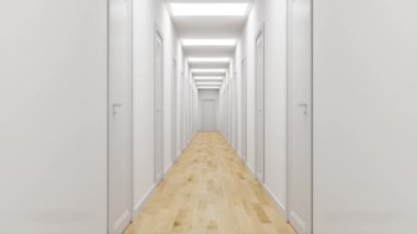 3d video rendering footage contemporary interior design of the living room. Stylish interior of the living room