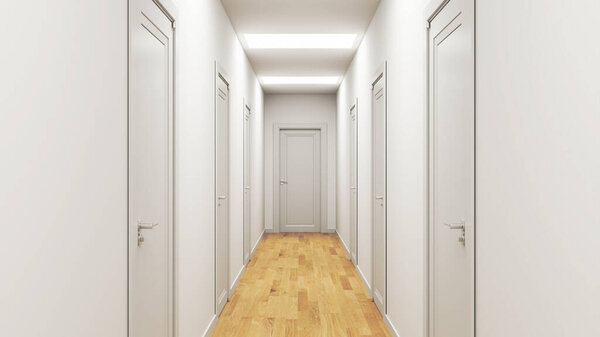 Large luxury modern bright interiors Living room mockup illustration 3D rendering computer digitally generated image