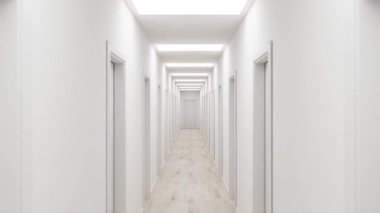 3d video rendering footage contemporary interior design of the living room. Stylish interior of the living room