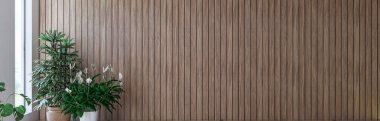 Büyük lüks, modern, parlak iç mekan oturma odası, afiş illüstrasyonu 3D dijital görüntü oluşturan bilgisayar.