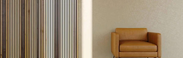 Velký Luxusní Moderní Světlé Interiéry Obývací Pokoj Mockup Banner Ilustrace — Stock fotografie
