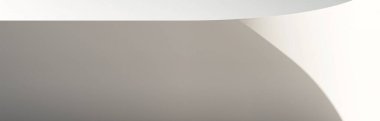 Büyük lüks, modern, parlak iç mekan oturma odası, afiş illüstrasyonu 3D dijital görüntü oluşturan bilgisayar.