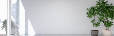 Büyük lüks, modern, parlak iç mekânlar oturma odası, afiş tasarımı 3D dijital olarak oluşturulmuş görüntü, şiş, masa, duvar, tuğla