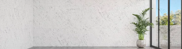 Современная Трехмерная Иллюстрация Баннер Расслабляющая Удобная Современная Гостиная Диванами Кресла — стоковое фото