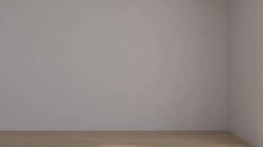 3D video görüntüsü, oturma odasının çağdaş iç tasarımı. Oturma odasının içi çok şık.