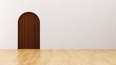 Büyük lüks, modern, parlak iç mekan oturma odası, afiş illüstrasyonu 3D dijital görüntü oluşturan bilgisayar.