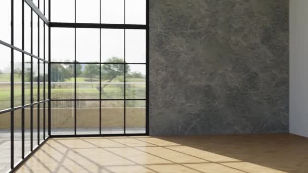Video Representación Imágenes Diseño Interior Contemporáneo Sala Estar Elegante Interior — Vídeo de stock