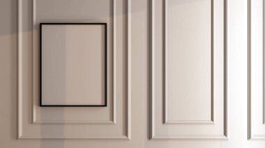 Büyük lüks, modern, parlak iç mekanlar. Oturma odası tasviri. 3D görüntüleme.