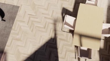 3d video rendering footage contemporary interior design of the living room. Stylish interior of the living room