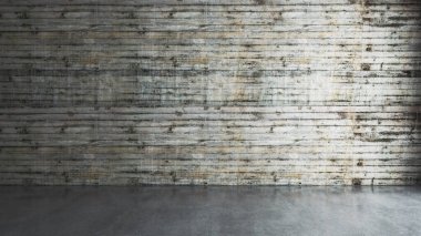 Büyük lüks, modern, parlak iç mekanlar. Oturma odası tasviri. 3D görüntüleme.