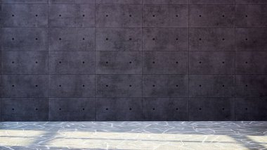 Büyük lüks, modern, parlak iç mekan. Oturma odası tasviri 3D canlandırma.