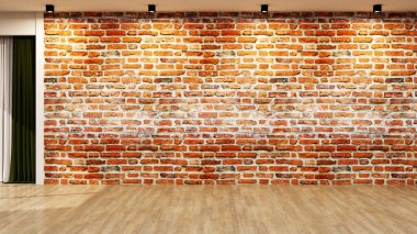 Büyük lüks, modern, parlak iç mekan. Oturma odası tasviri 3D canlandırma.