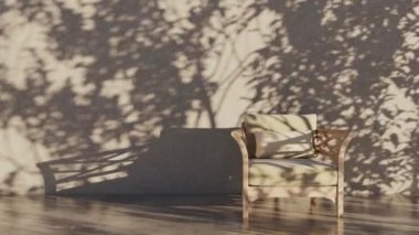 3D video görüntüleme modern modern tasarım. Şık iç mekan