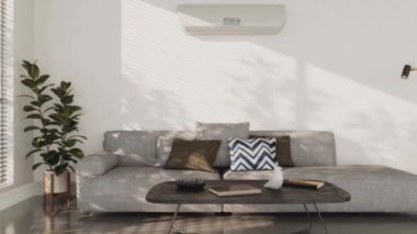3D video görüntüleme modern modern tasarım. Şık iç mekan