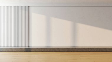 Büyük lüks, modern, parlak iç mekan. Oturma odası tasviri 3D canlandırma.