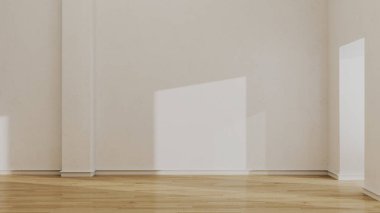 Büyük lüks, modern, parlak iç mekan. Oturma odası tasviri 3D canlandırma.