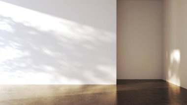 Büyük lüks, modern, parlak iç mekan. Oturma odası tasviri 3D canlandırma.