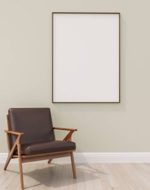 Büyük lüks, modern, parlak iç mekan. Oturma odası tasviri 3D canlandırma.