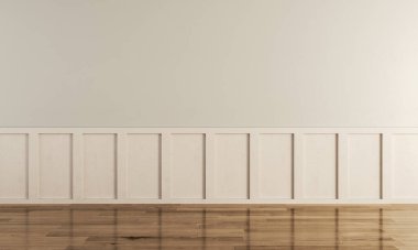 Büyük lüks, modern, parlak iç mekan. Oturma odası tasviri 3D canlandırma.