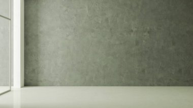 Büyük lüks, modern, parlak iç mekan. Oturma odası tasviri 3D canlandırma.