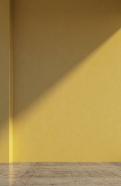 Büyük lüks, modern, parlak iç mekanlar. Oturma odası tasviri 3D görüntü vahşeti.