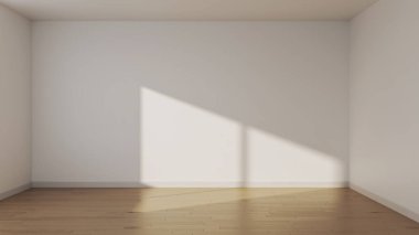 Büyük lüks, modern, parlak iç mekan 3D tasviri.