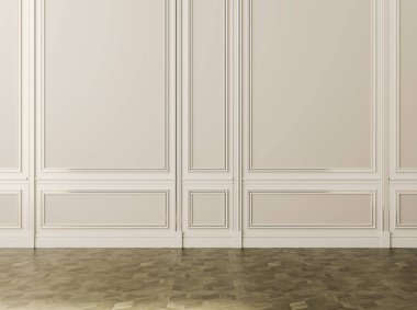 Büyük lüks, modern, parlak iç mekan. Oturma odası tasviri 3D canlandırma.