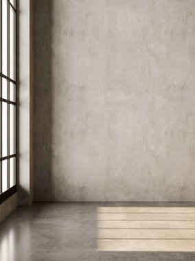 Büyük lüks, modern, parlak iç mekan. Oturma odası tasviri 3D canlandırma.