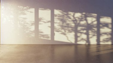 Büyük lüks, modern, parlak iç mekan. Oturma odası tasviri 3D canlandırma.