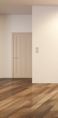 Büyük lüks, modern, parlak iç mekan. Oturma odası tasviri 3D canlandırma.