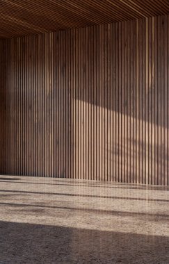 Büyük lüks, modern, parlak iç mekan. Oturma odası tasviri 3D canlandırma.