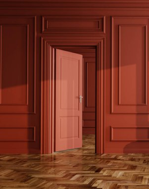 Büyük lüks, modern, parlak iç mekan. Oturma odası tasviri 3D canlandırma.