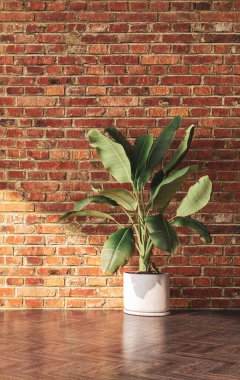 Büyük lüks, modern, parlak iç mekan. Oturma odası tasviri 3D canlandırma.