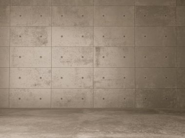 Büyük lüks, modern, parlak iç mekan. Oturma odası tasviri 3D canlandırma.