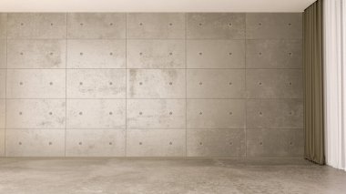 Büyük lüks, modern, parlak iç mekan. Oturma odası tasviri 3D canlandırma.