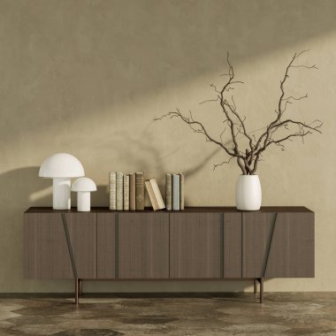 Büyük lüks, modern, parlak iç mekânlar oturma odasının maketi, resimli resimler.