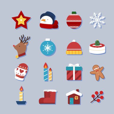 Noel Etiketi Nesne Katmanı Koleksiyonu 