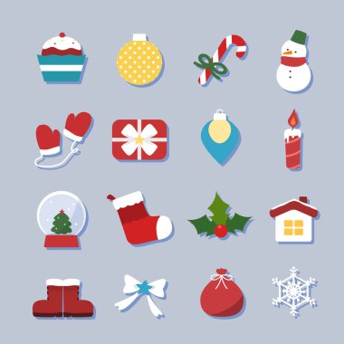 Noel Etiketi Nesne Katmanı Koleksiyonu 