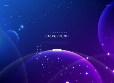 Science Cyber Brochure Background Illustration 