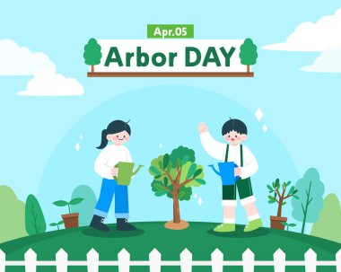 Arbor Day Natural Environmental Protection Illustration