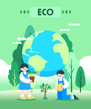 Arbor Day Natural Environmental Protection Illustration