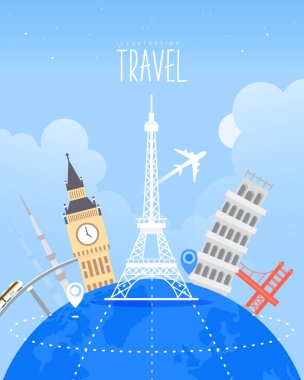 Seyahat Hedefinin Dönüm Noktası Çizimi 