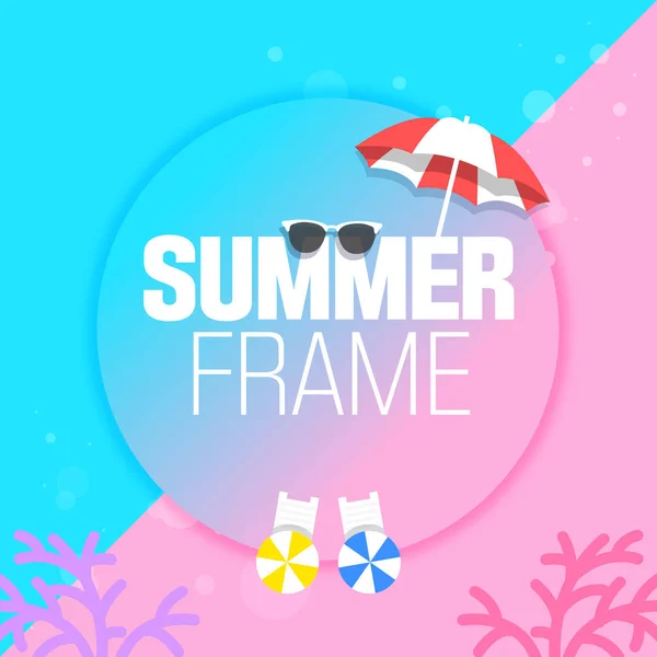 stock vector Cool Summer Frame Illustration 